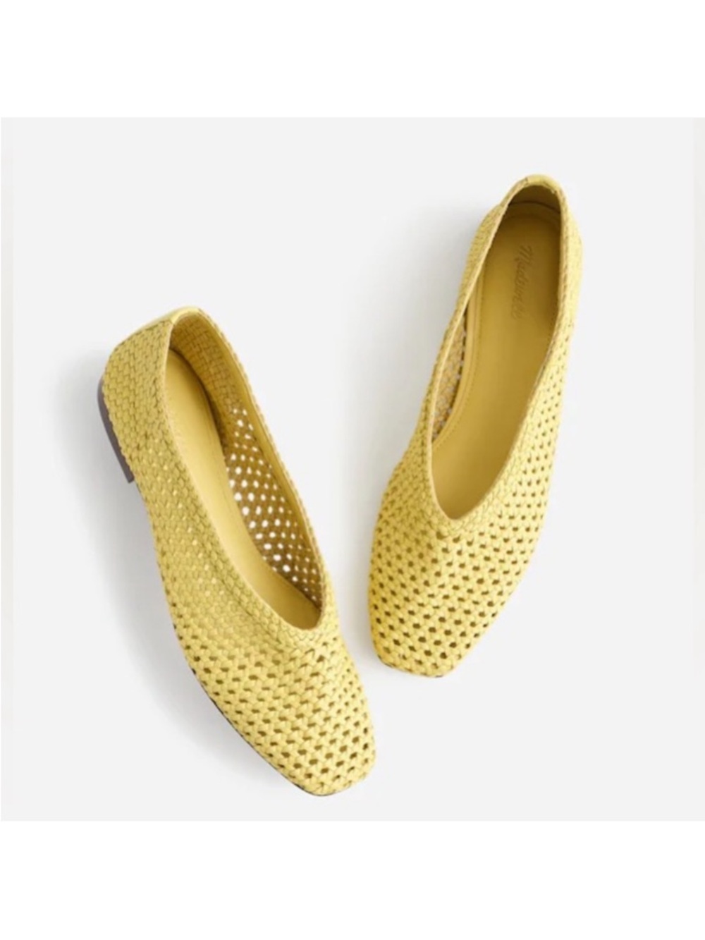 Madewell The Mylie Ballet Flat in Handwoven Leather